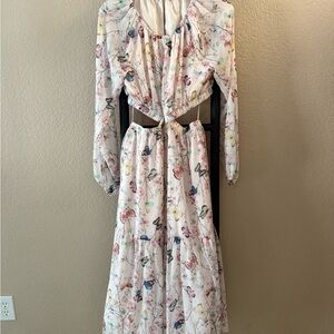Steve Madden Multicolor Floral Long Sleeve Dress